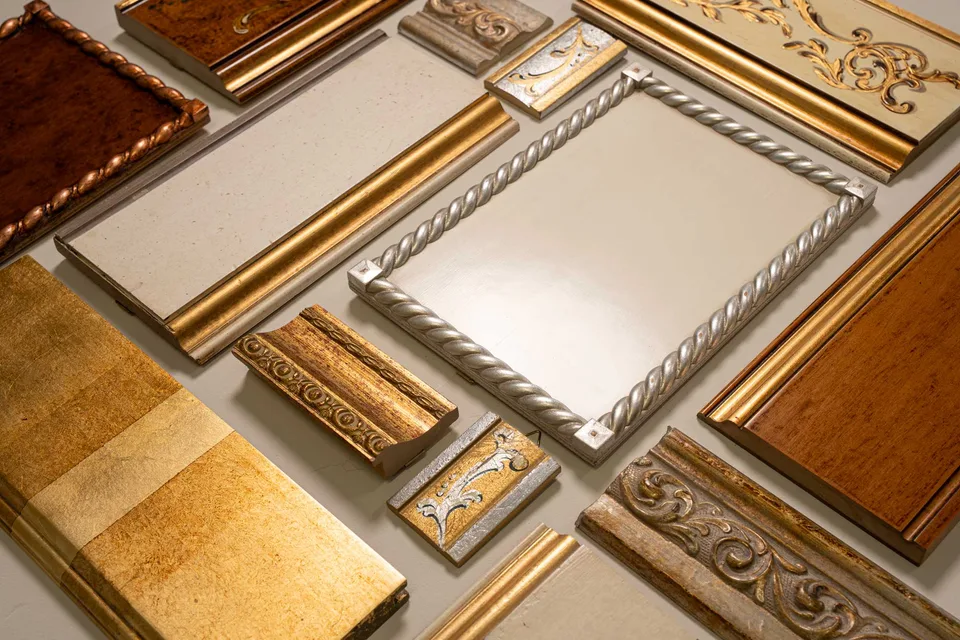 Gold and silver leaf finishes