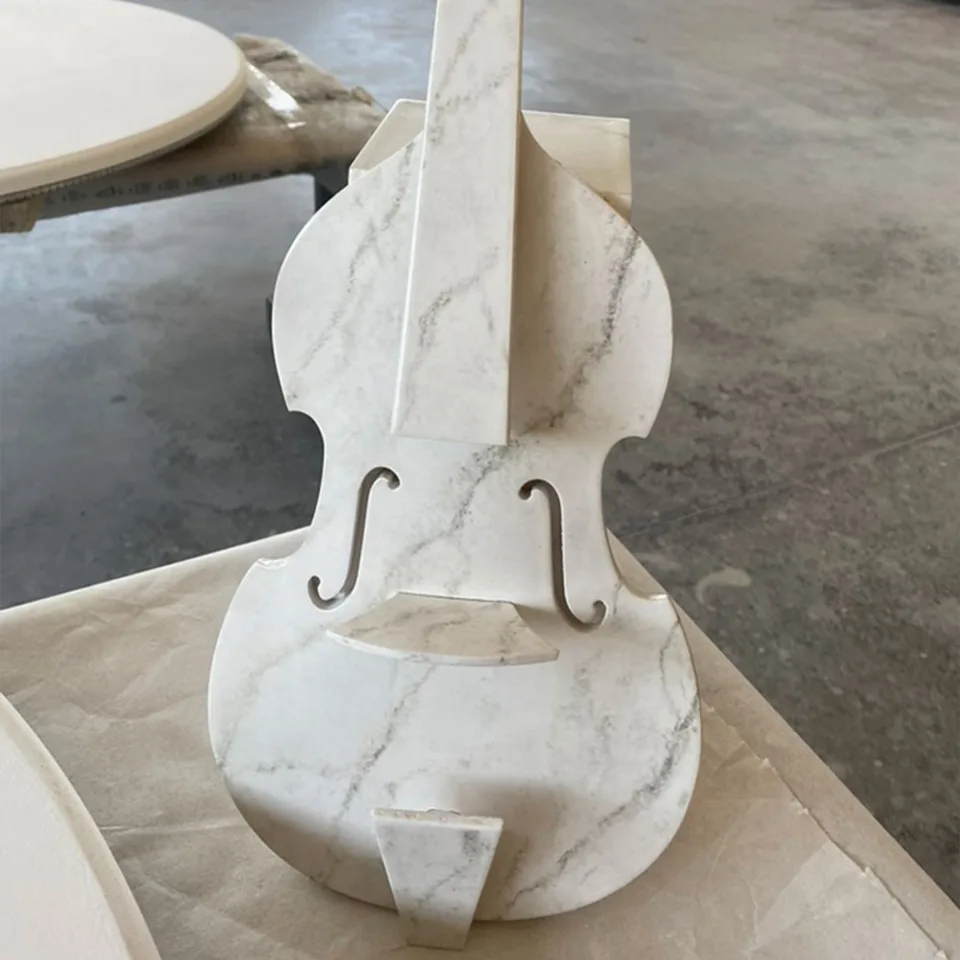 Painted violin bottle holder
