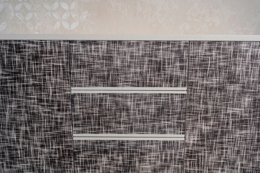 Woodress — Woven texture · drawer detail
